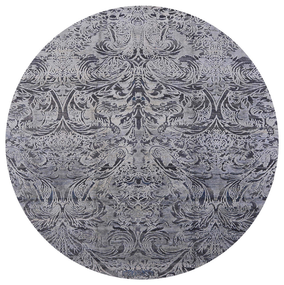 Ahgly Company Indoor Round Mid-Century Modern Area Rugs, 3' Round