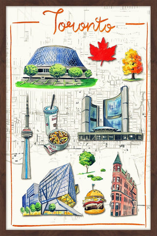 "Fascinating Toronto Antique" Framed Painting Print , 20x30