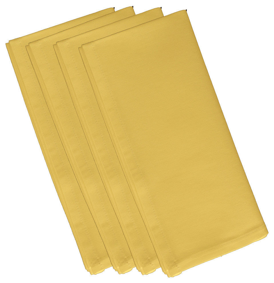 Solid Napkin, Lemon, Set of 4