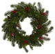 24" Pine and Berry Wreath