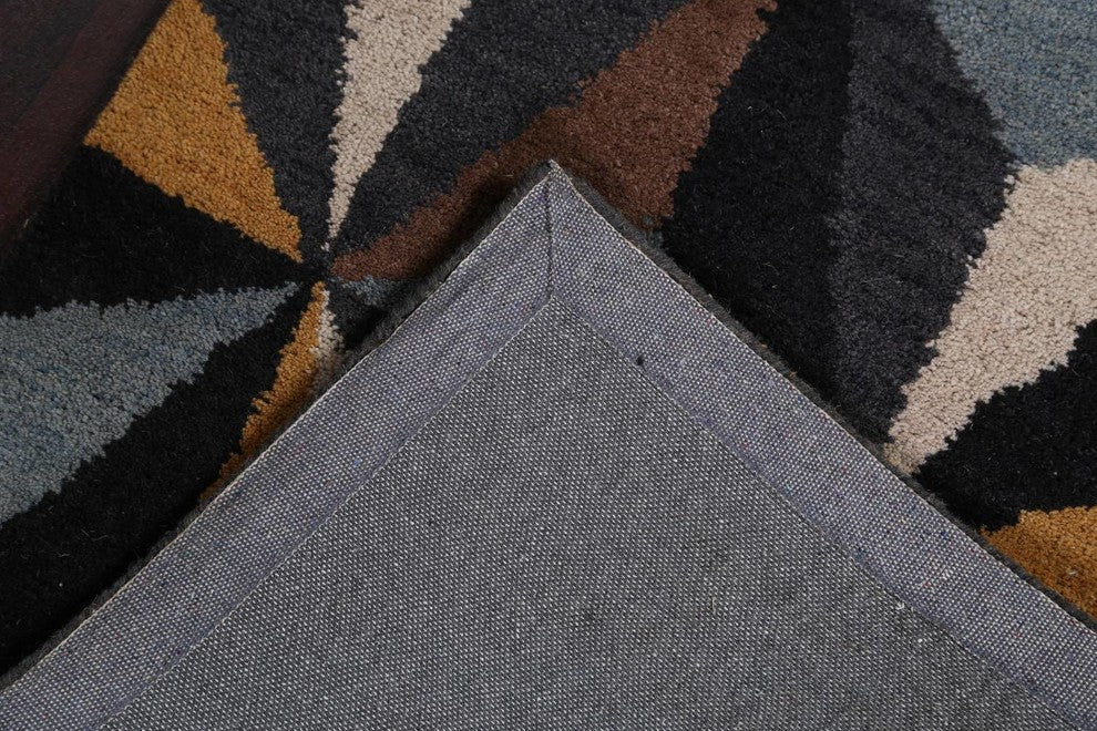 Cubic Design Hand Tufted Indian Oushak Oriental 100% Wool Area Rug, Runner 8''
