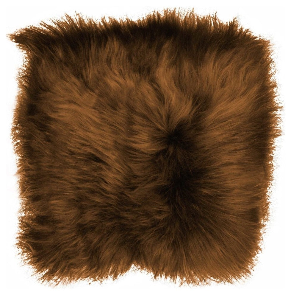 15" X 15" Brown Synthetic Solid Color Pad