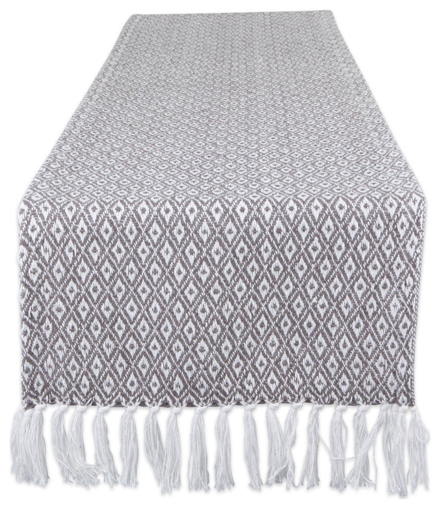 DII Gray Mini Diamond Table Runner