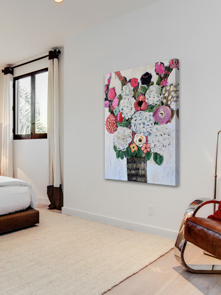 Marmont Hill, "Lovely Bouquet" by Michelle Rivera Print on Wrapped Canvas, 12x18