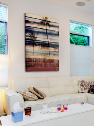 "Palms by the Pier" Print on Canvas, 16"x24"