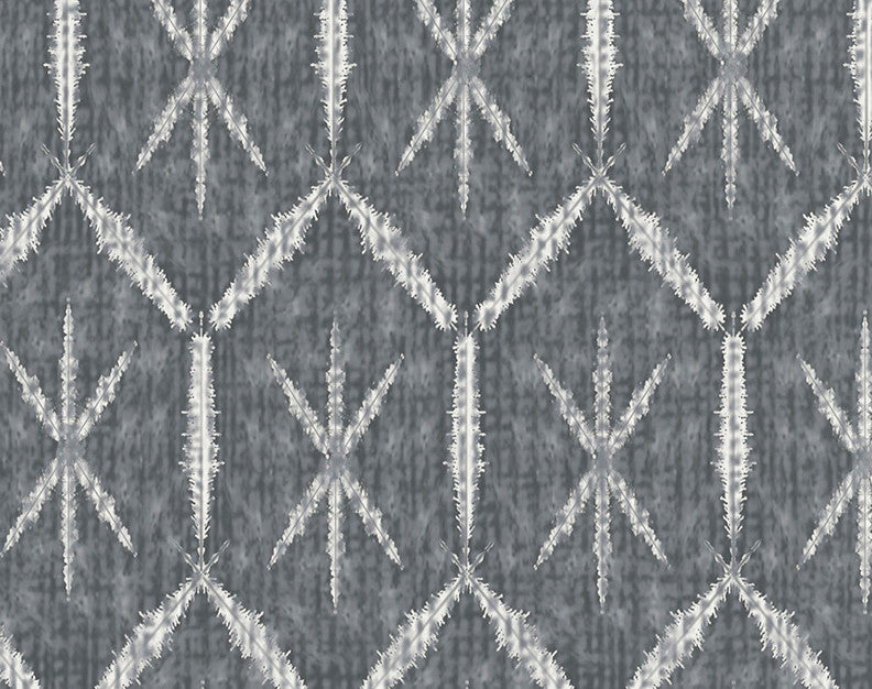 Button Up, Geometric Print Hand Towel, Black, 18 x 30"