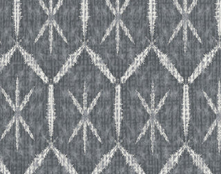 Button Up, Geometric Print Hand Towel, Black, 18 x 30"