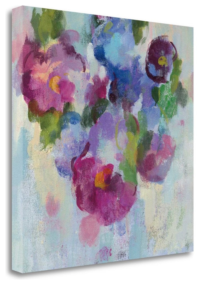 "Pink And Blue III" By Silvia Vassileva, Giclee Print on Gallery Wrap Canvas