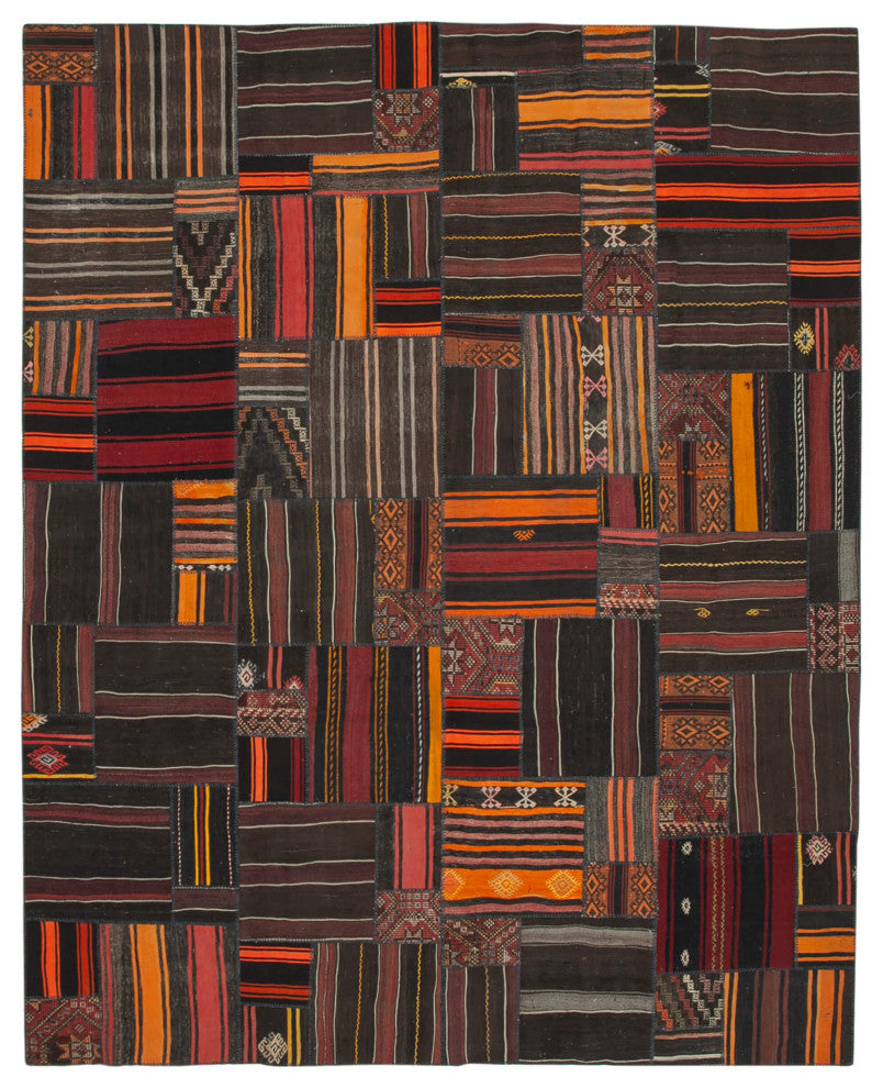 Rug N Carpet - Handmade Anatolian 10' 10'' x 13' 7'' Vintage Goat Hair Kilim Rug