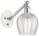 Innovations 317-1W-WPC-G462-6 1-Light Sconce, White and Polished Chrome