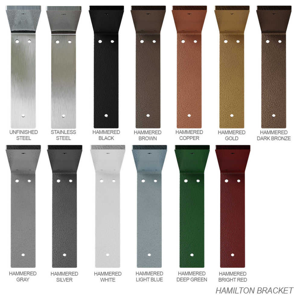 2"W x 16"D x 16"H Hamilton Bracket, Steel