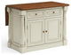 Homestyles Monarch Wood Kitchen Island in Off White
