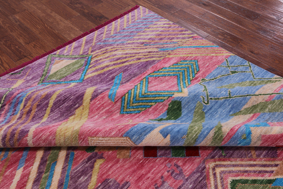 Hand-Knotted Moroccan Wool Rug 8' 4" X 9' 10" - Q15410