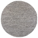 Anni Contemporary Area Rug, Gray, 7'9" Round