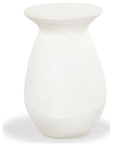 Safavieh Couture Dynah Concrete Accent Table, Ivory