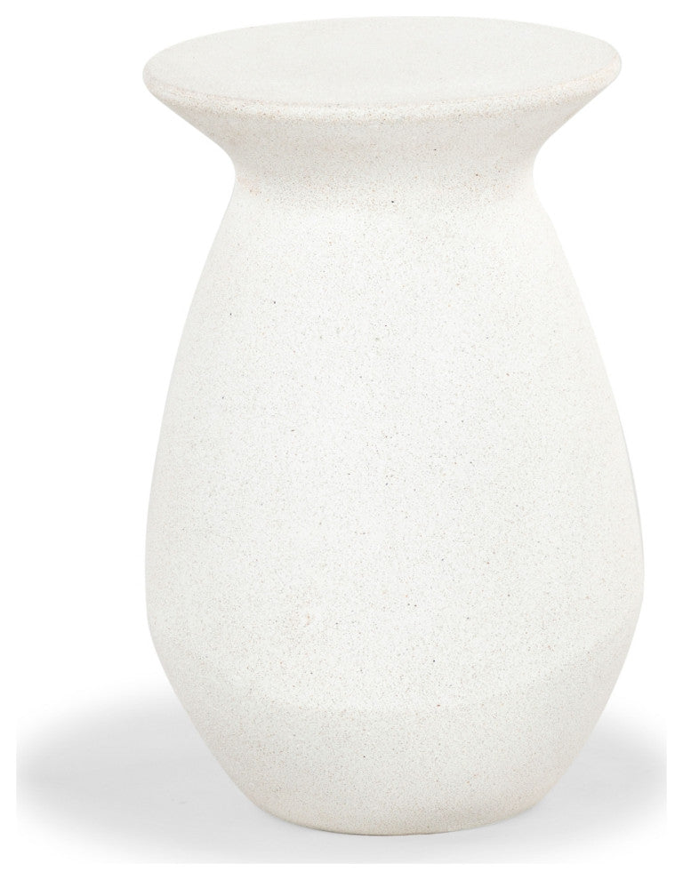 Safavieh Couture Dynah Concrete Accent Table, Ivory