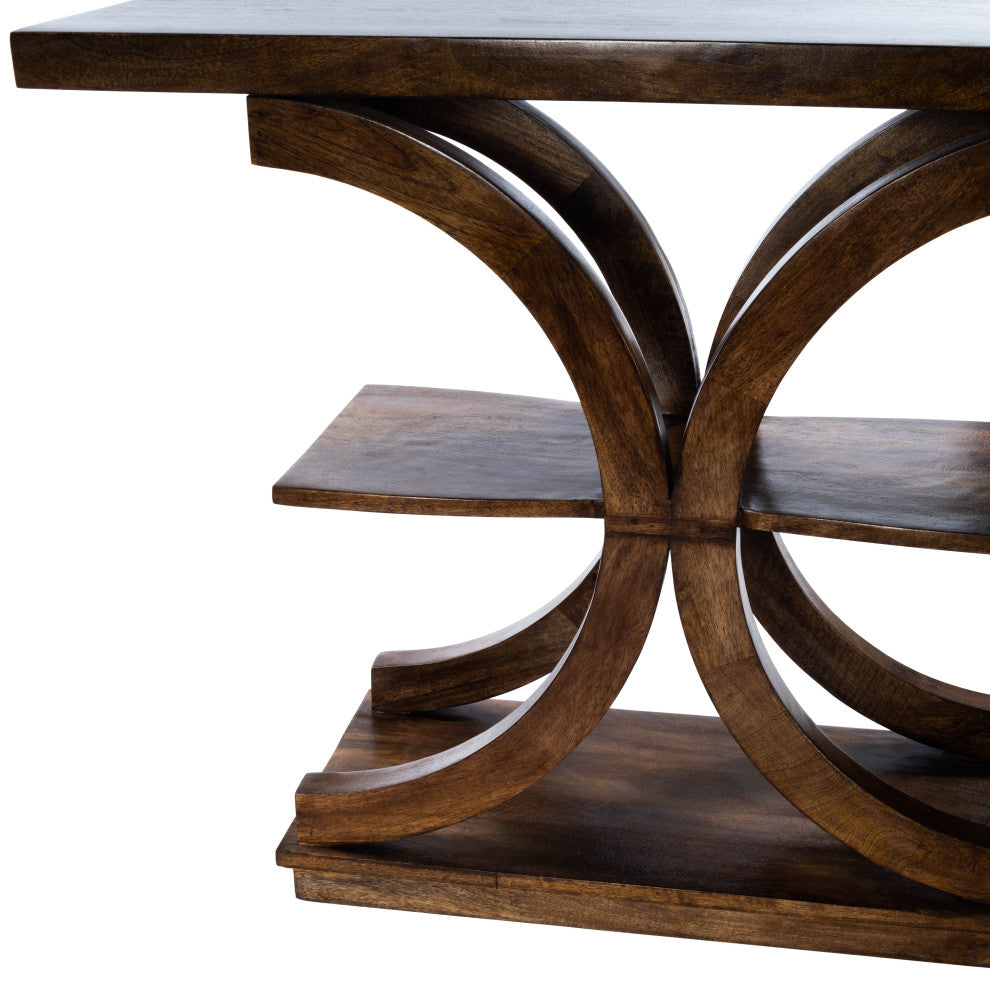 Stowe Brown Rustic Console Table