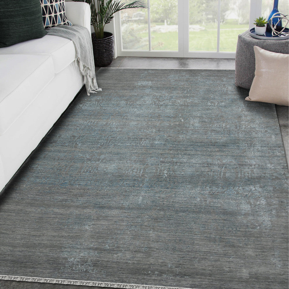 Pearl Area Rug, Blue, 8' x 10', Persian