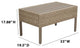 Maui 7-Piece Outdoor Conversation Set, Two Ottomans, Coffee Table, Hazel