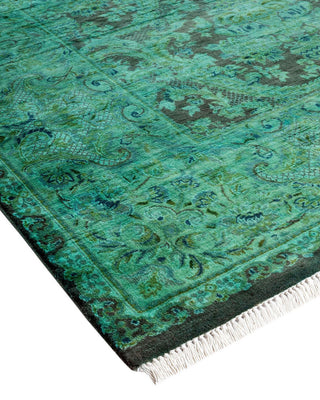 Fine Vibrance, One-of-a-Kind Hand-Knotted Area Rug Green, 10'1"x10'4"