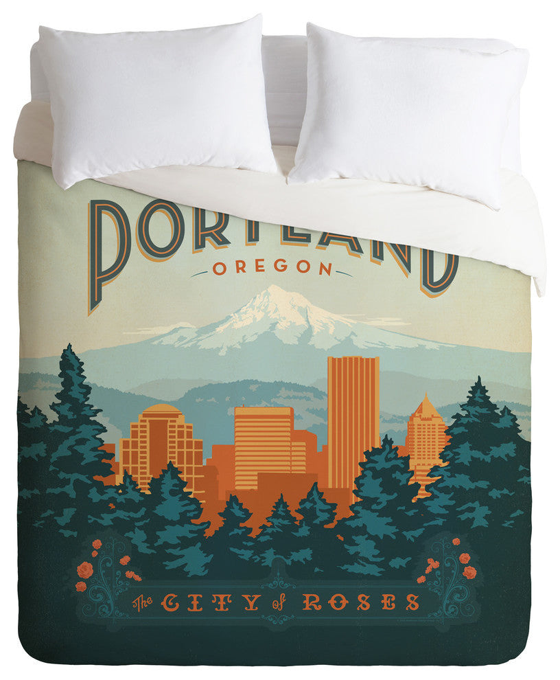Deny Designs Anderson Design Group Portland Duvet Cover - Lightweight