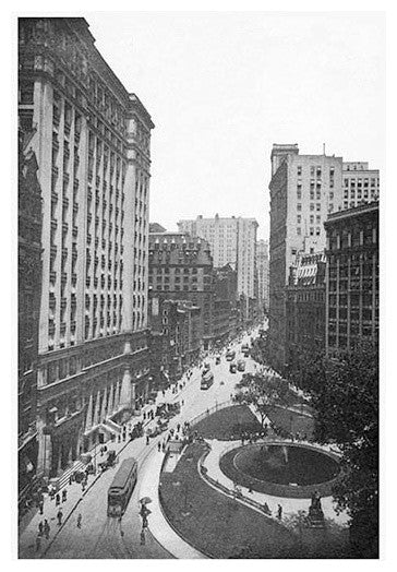 New York City, 1911 #2- Gallery Wrapped Canvas Art 28" x 42"