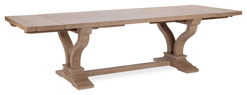 Kosas Home Home Alexander 86"-110" Extendable Dining Table, Antique Brown