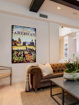 "Farm Veggies" Painting Print on Canvas