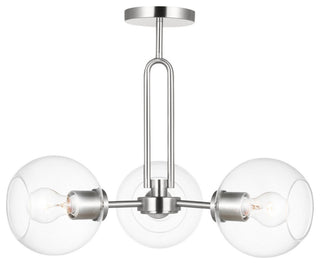 Codyn 3-Light Semi-Flush Mount, Brushed Nickel