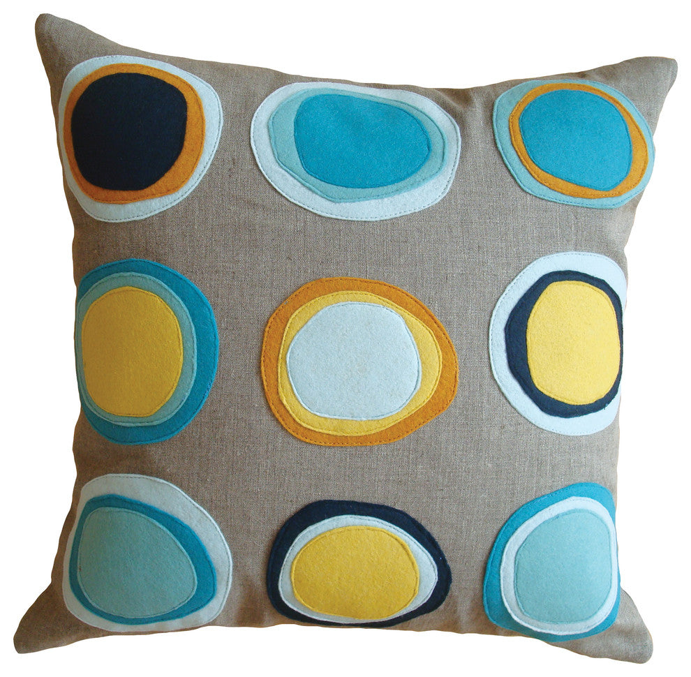 Coastal Mona Throw Pillow