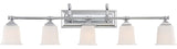 Quoizel NL8605C Five Light Bath Fixture Nicholas Polished Chrome