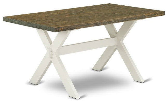7-Piece Set, Table and 6 Chairs, Linen Fabric, Medium Size Table