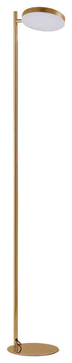 Fia 1 Light LED Floor Lamp, Aged Brass