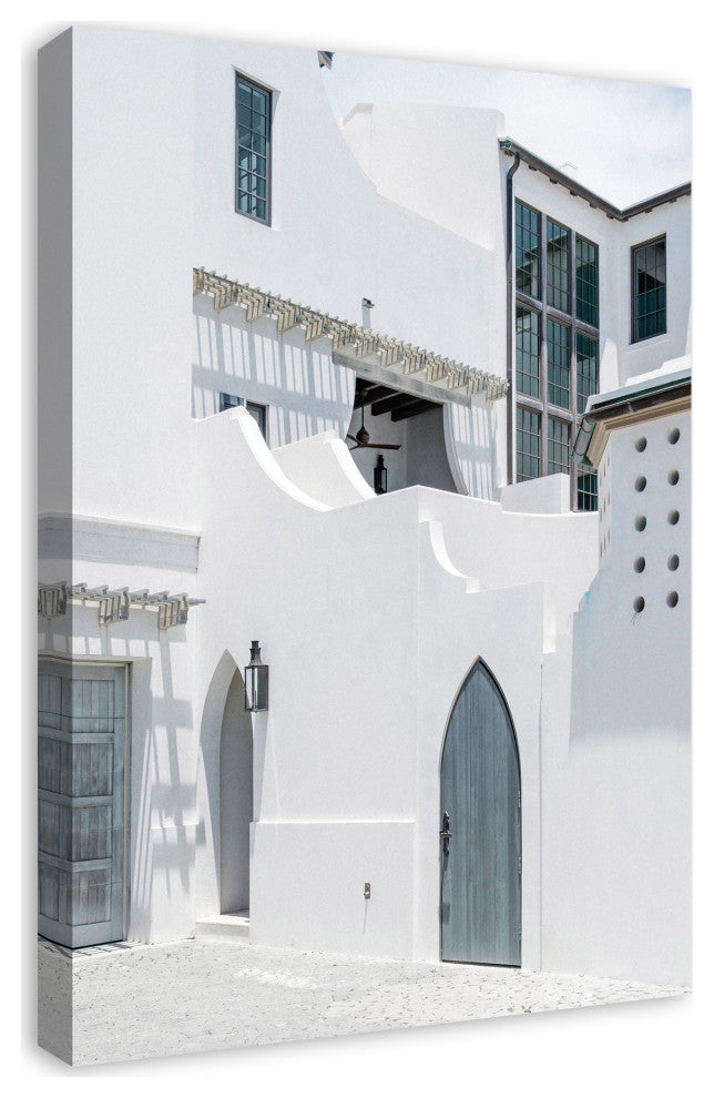Bright Greek Buildings 2 20x30 Canvas Wall Art