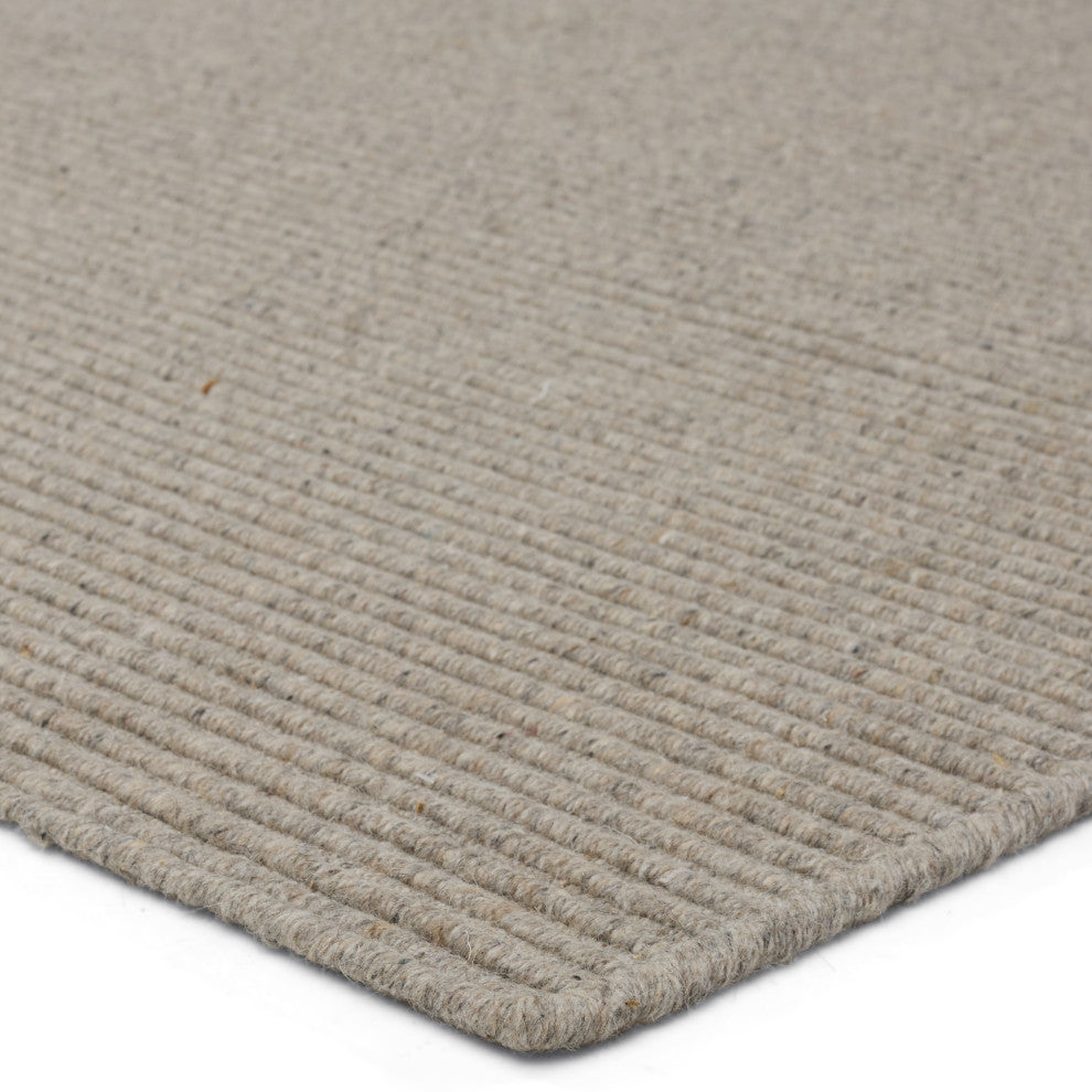 Jaipur Living Shyre Handmade Solid Gray Area Rug 9'X12'