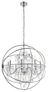 Cory 8-Light Chrome Crystal Pendant