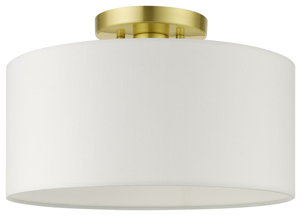 Satin Brass Timeless, Transitional, Versatile, Semi Flush