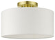 Satin Brass Timeless, Transitional, Versatile, Semi Flush