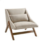INK+IVY Mid-Century Modern Recessed Accent Chair Armchairs
