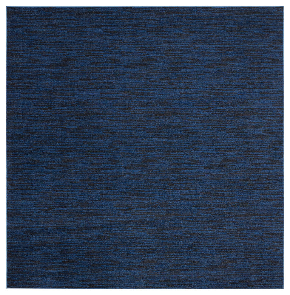 Nourison Essentials 9' x Square Midnight Blue Outdoor Area Rug