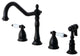 Kingston Brass Widespread Kitchen Faucet With Brass Sprayer, Oil Rubbed Bronze