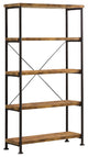 4-Shelf Bookcase, Antique Nutmeg
