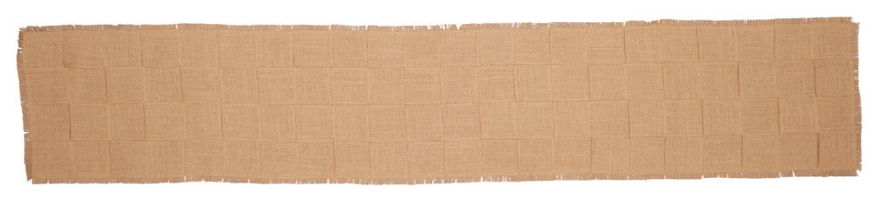 Jute Burlap Natural Basket Weave Runner, 13x72