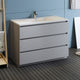 Fresca Lazzaro 48" Gray Cabinet With Integrated Sink