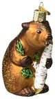 Old World Christmas Blown Glass Ornament for Christmas Tree, Eager Beaver