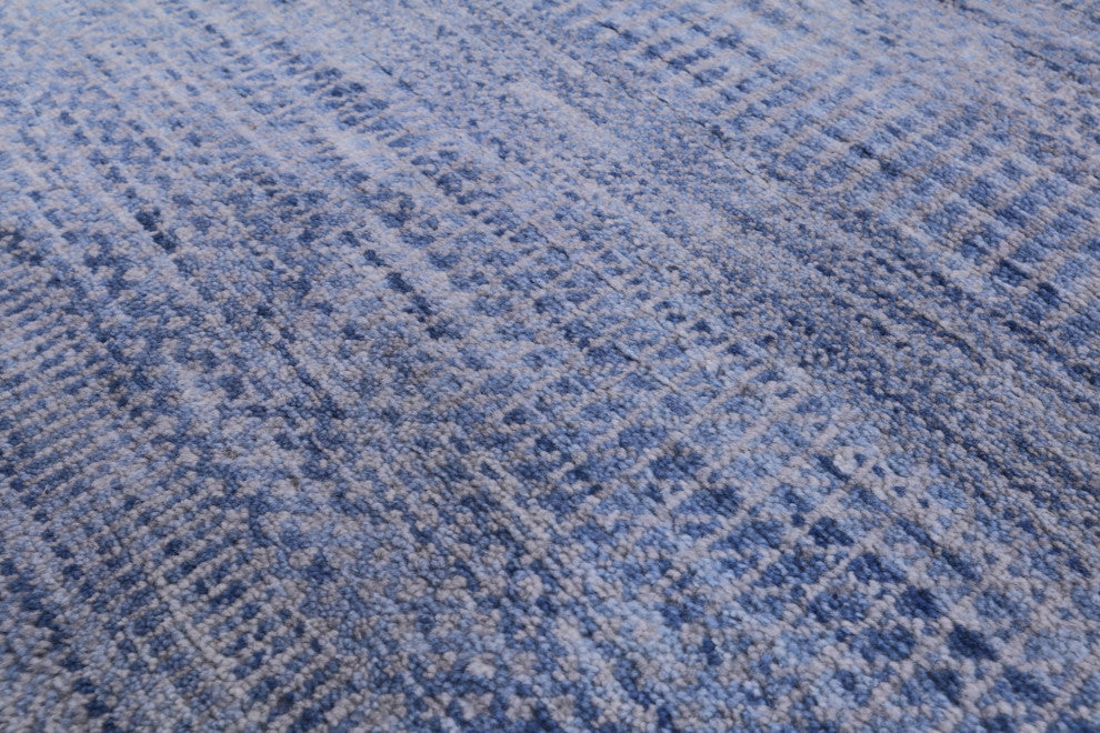4' 10" X 8' 2" Wool and Silk Savannah Grass Handmade Rug Q11931