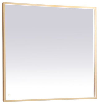 Modern Brass Led Mirror