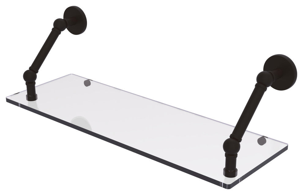 Prestige Skyline 24" Floating Glass Shelf, Oil Rubbed Bronze