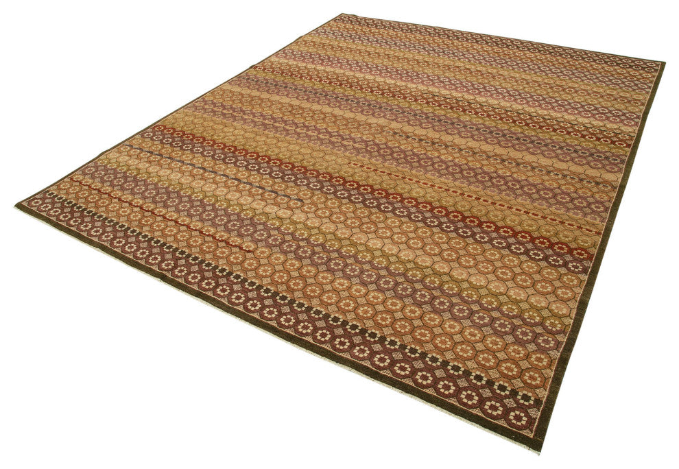 Rug N Carpet - Handwoven Oriental 8' 2" x 9' 11" Unique Oushak Area Rug
