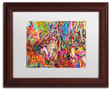 Josh Byer 'Awe Rides A Burning Steed' Art, Wood Frame, White Mat, 14x11